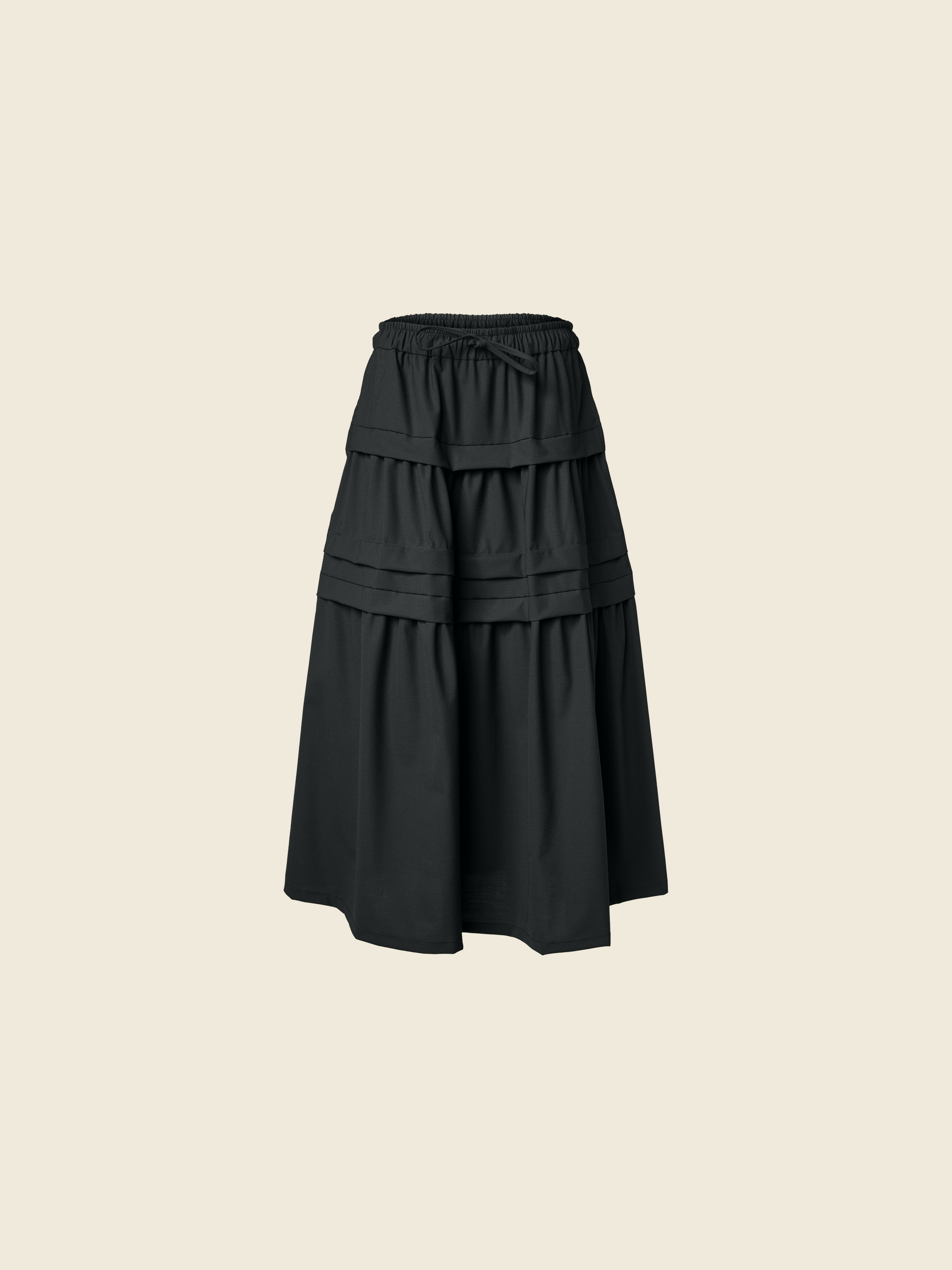 AW26 PLEATED LONG SKIRT