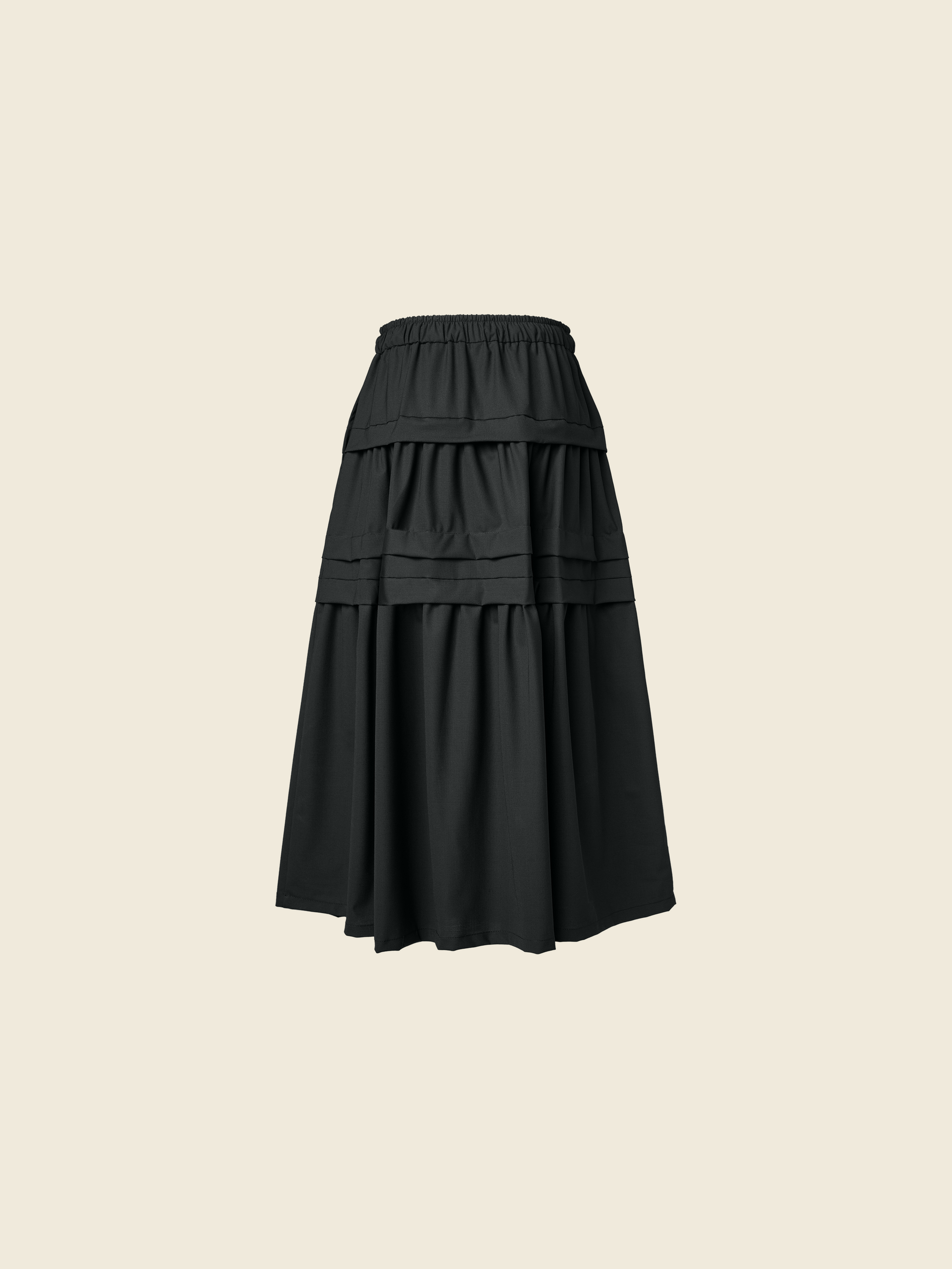 AW26 PLEATED LONG SKIRT