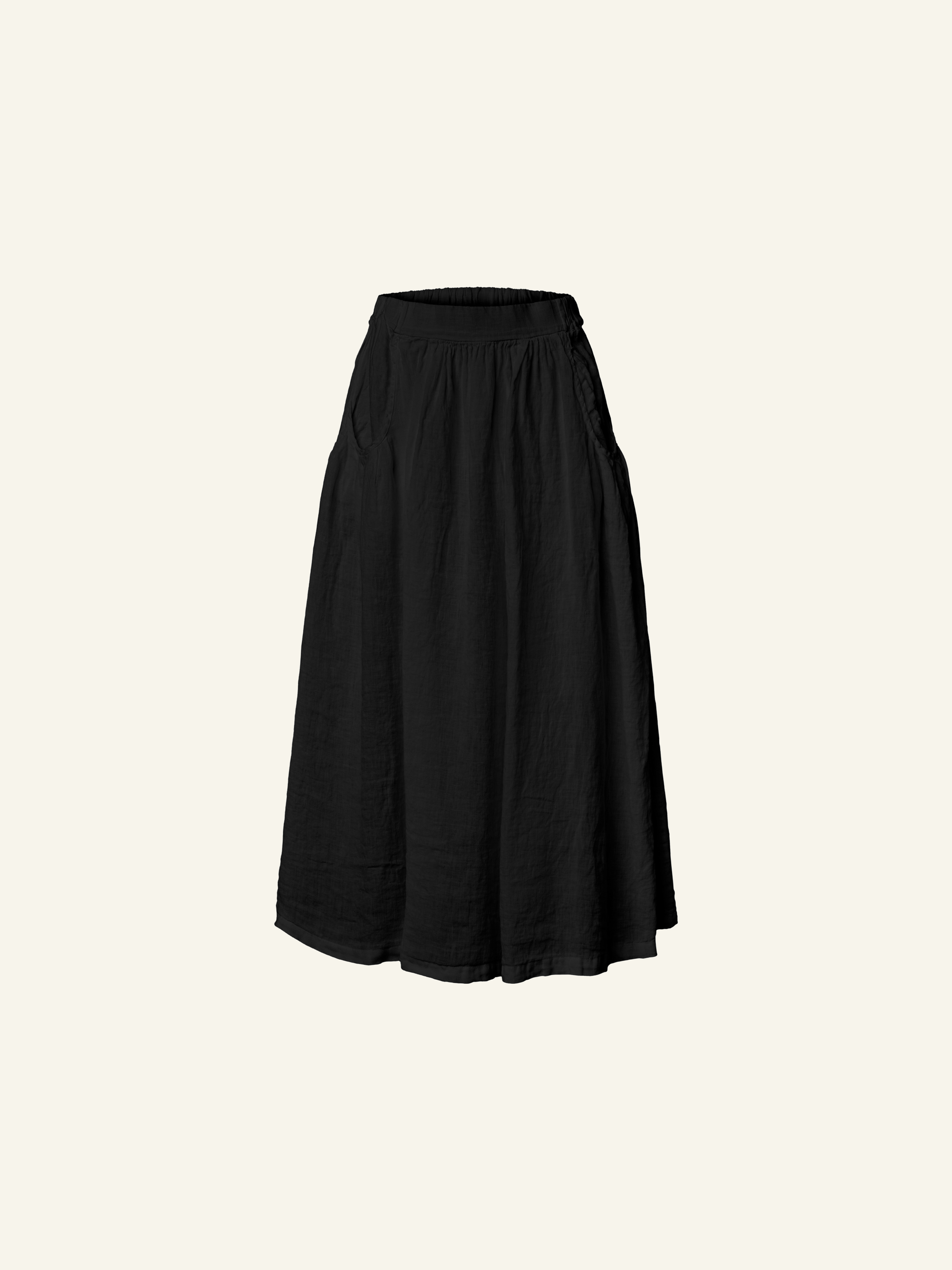 LONG LINEN SKIRT WITH POCKETS