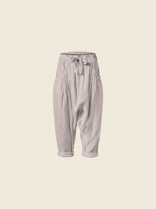 LINEN PANTS WITH LOW CROTCH