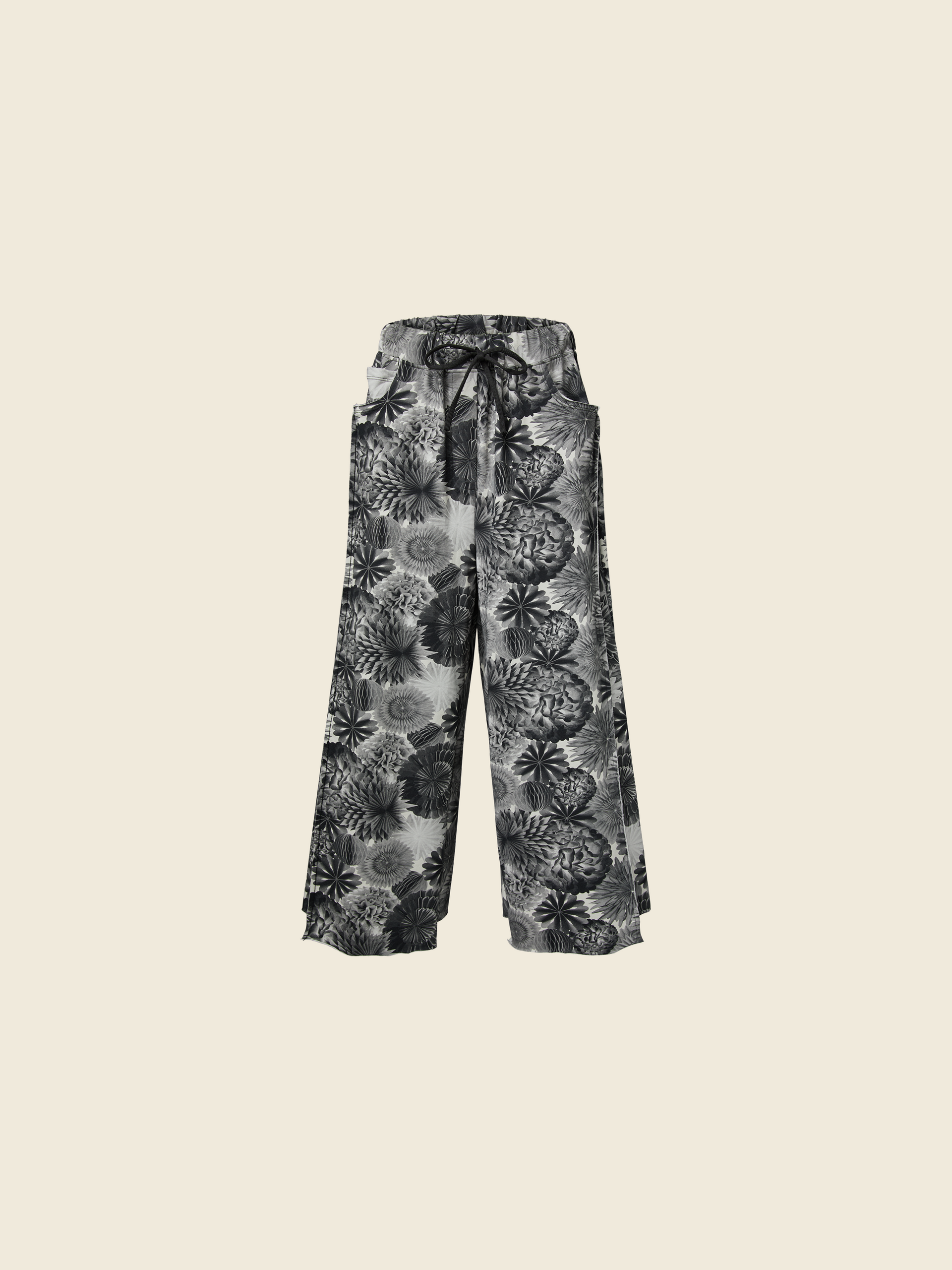 PRINTED FLEECE TROUSERS