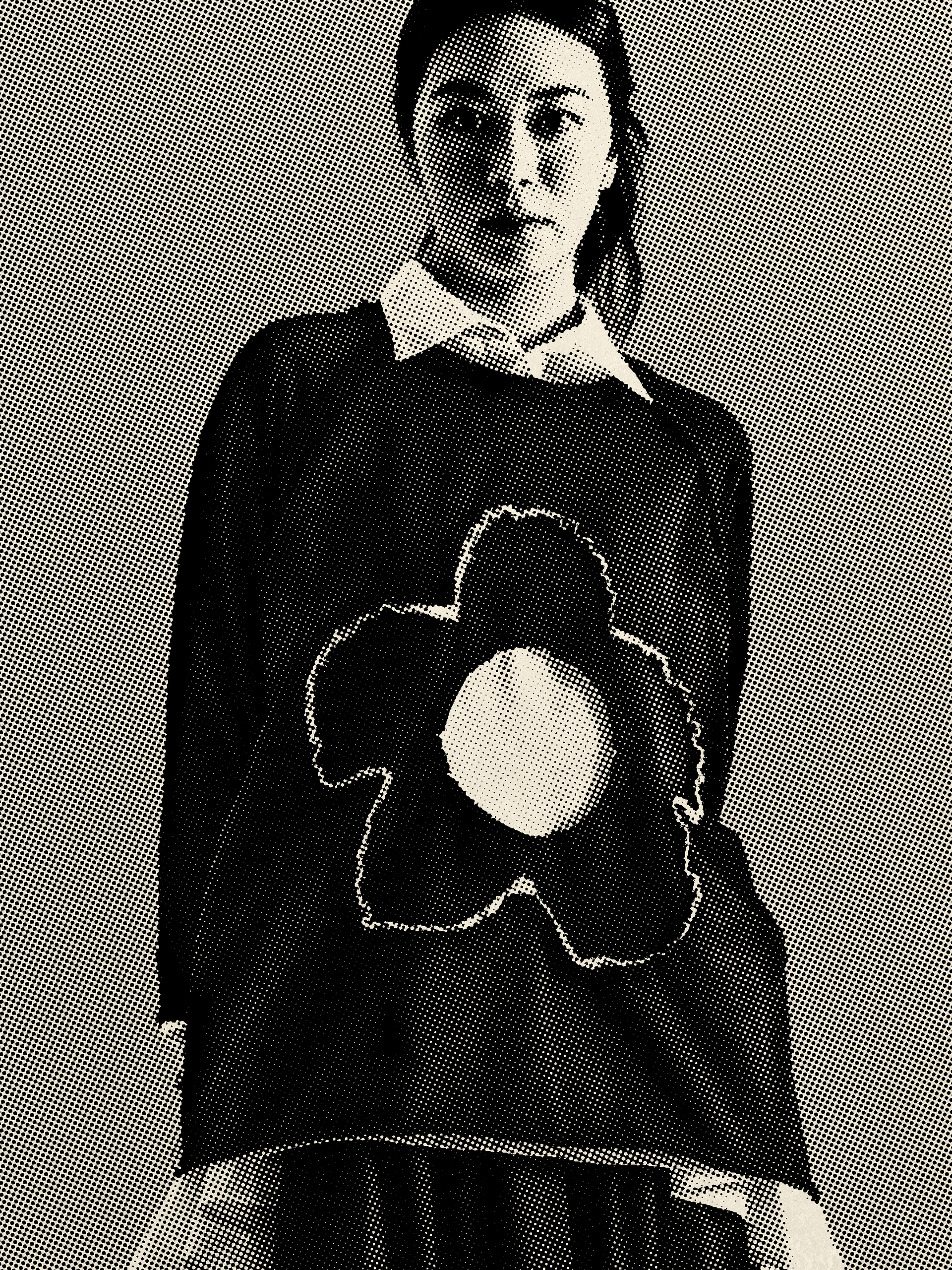 T-SHIRT WITH FLOWER STITCHING