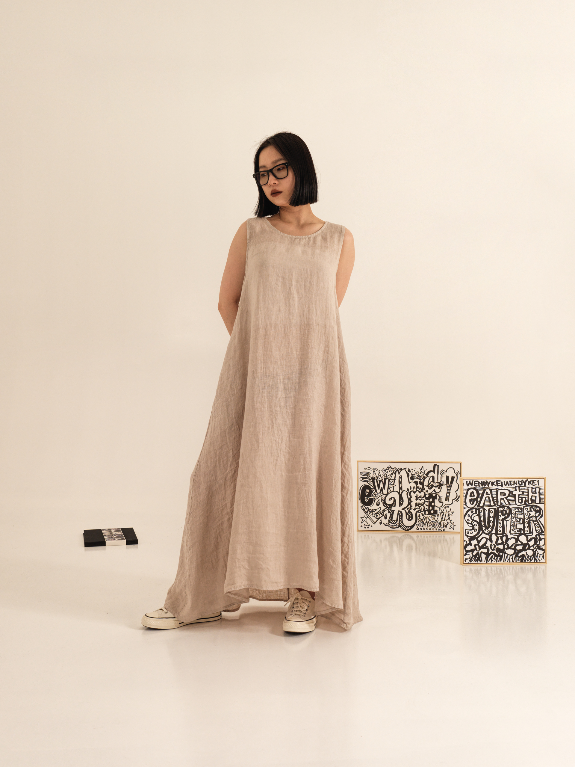 LINEN LONG DRESS