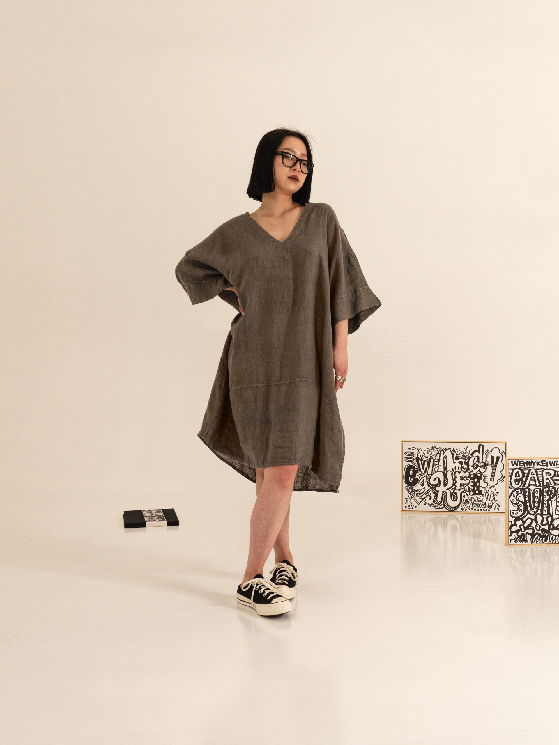 WIDE LINEN TUNIC