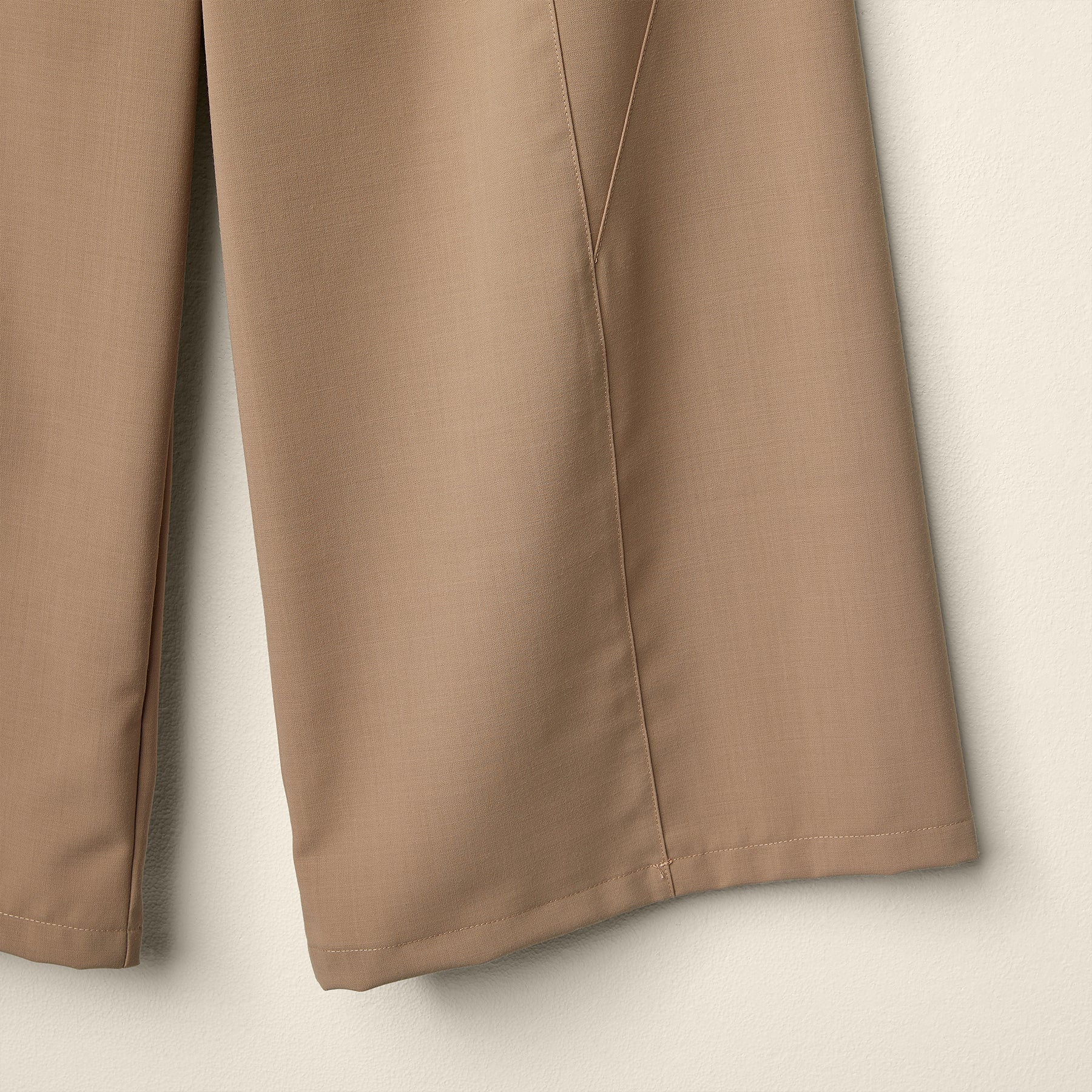 罗缎抽绳粘胶纤维混纺长裤