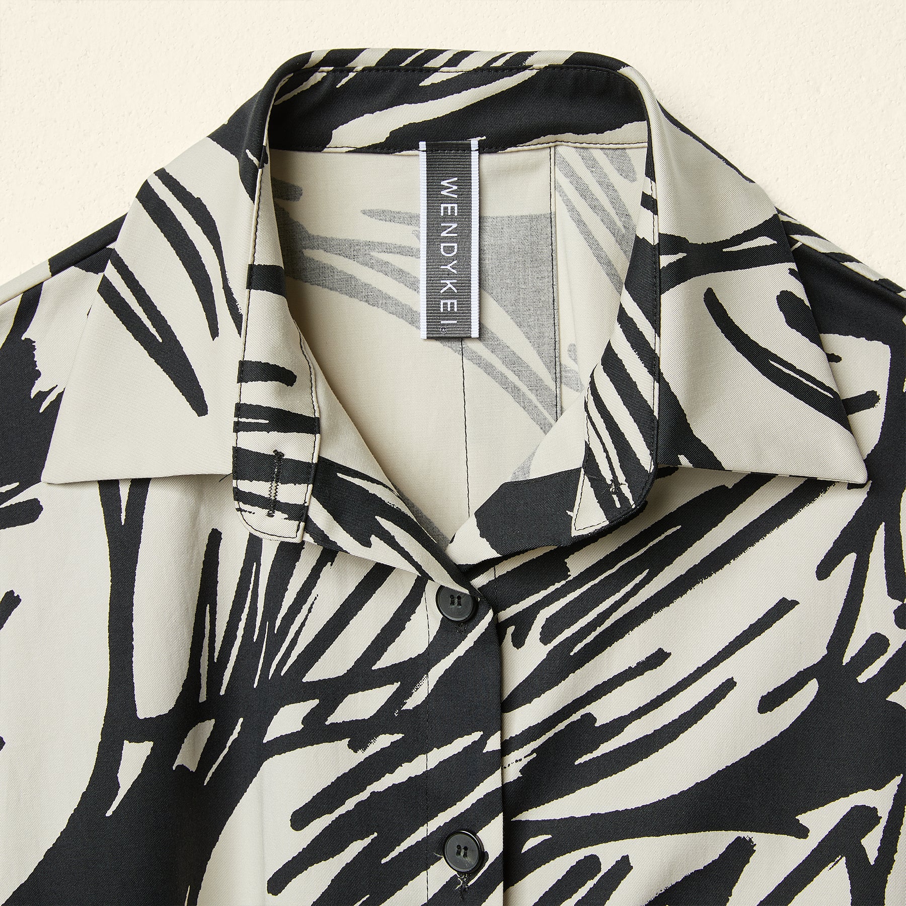 CHEMISIER IN GEOMETRIC COTTON FABRIC