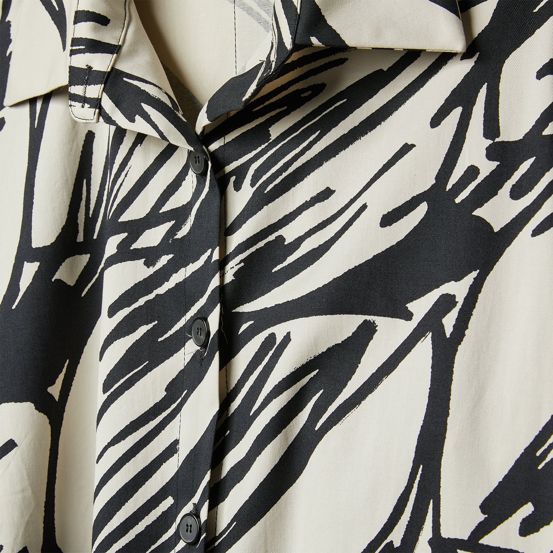 CHEMISIER IN GEOMETRIC COTTON FABRIC