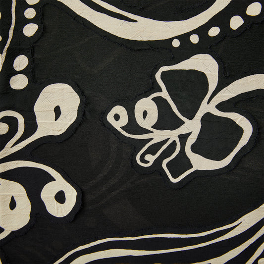 SCARF IN DEVORE' EFFECT FABRIC
