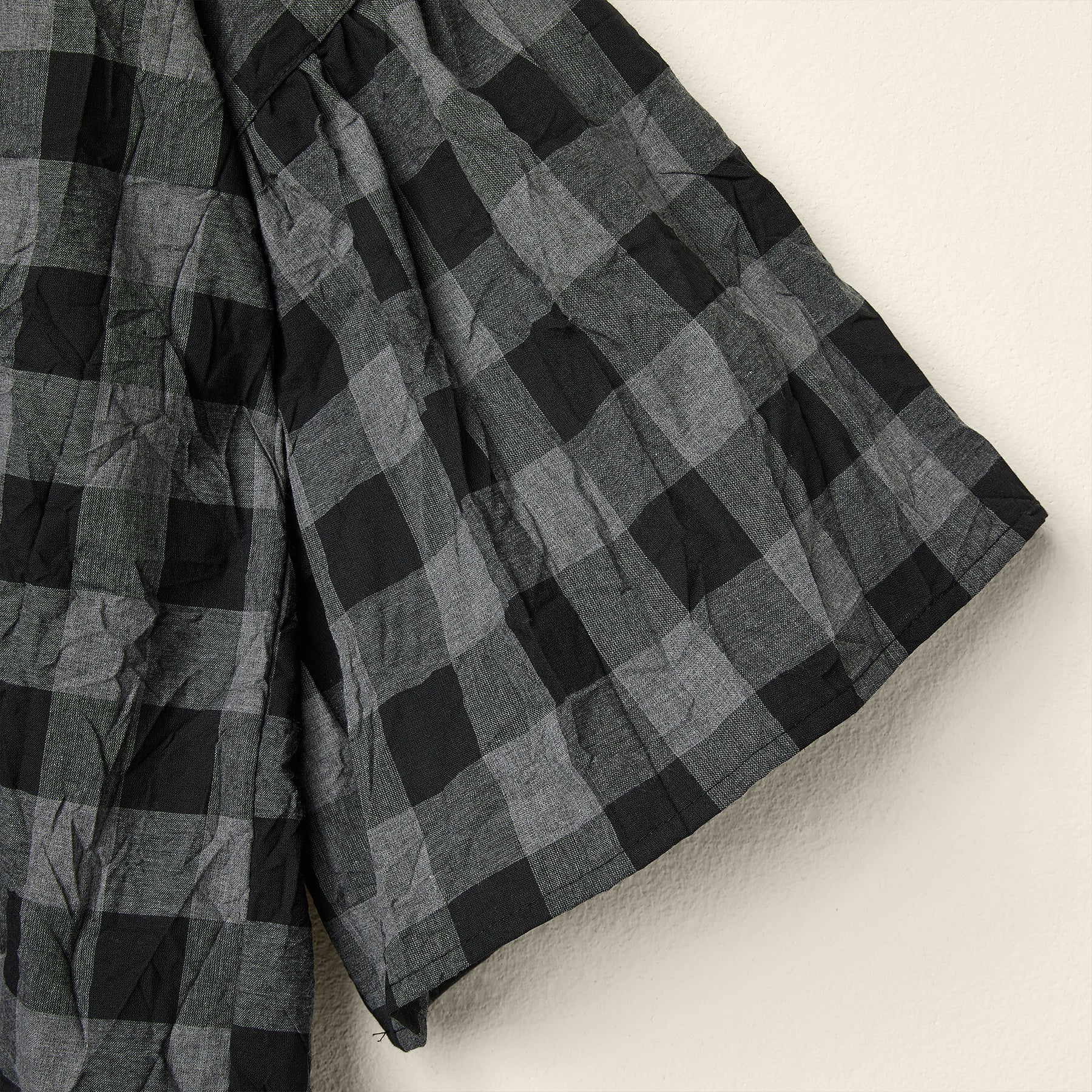BELL SLEEVES CHECKED BLOUSE