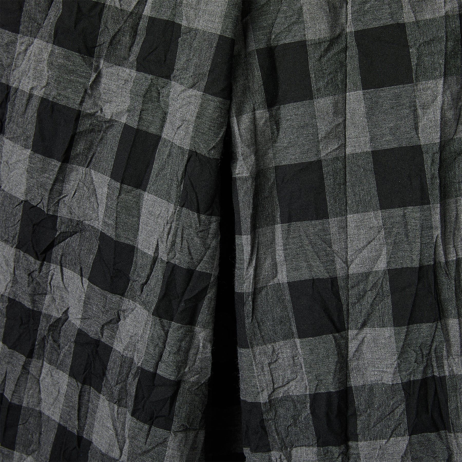 WIDE LEG TROUSERS IN CHECKED FABRIC