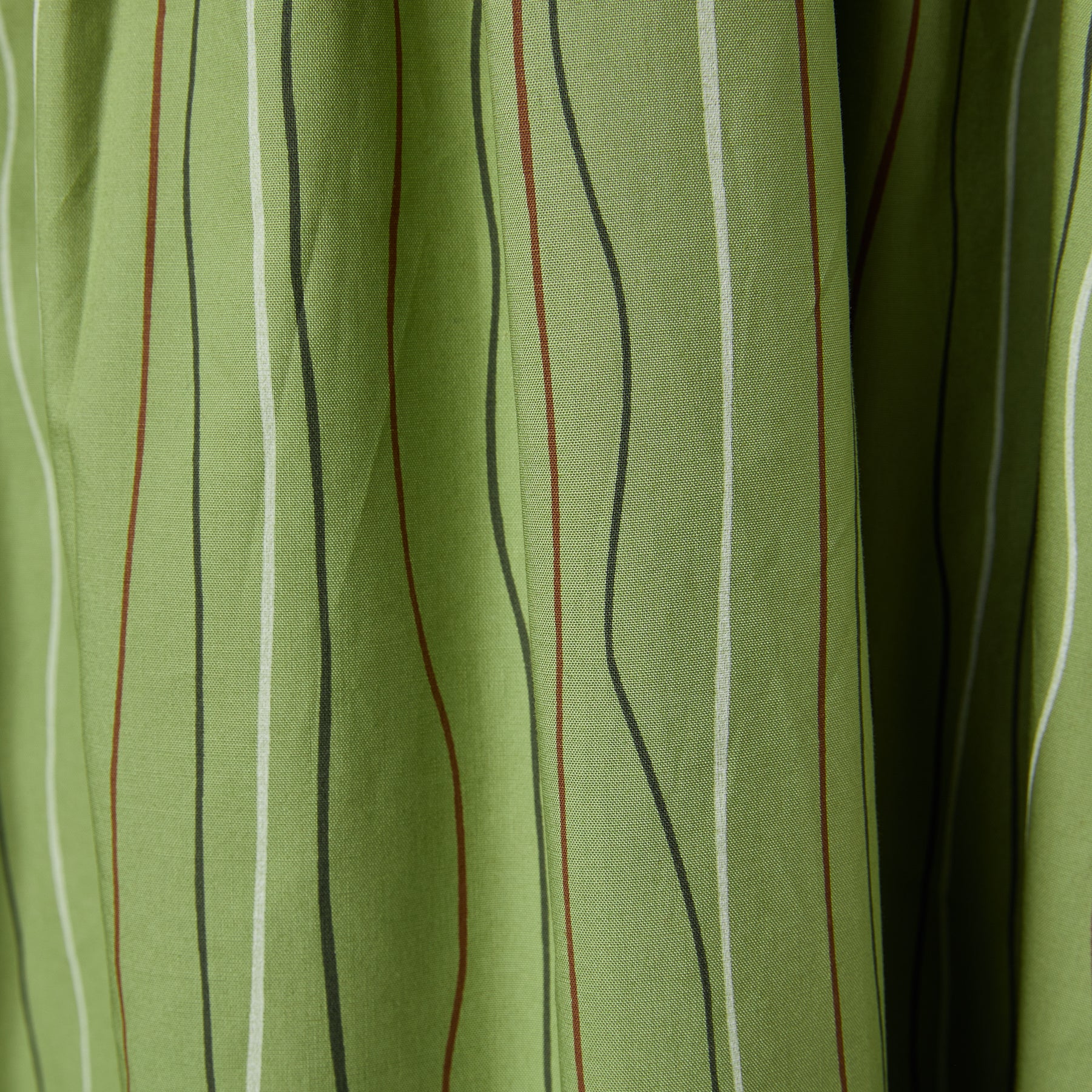 CHEMISIER DRESS IN WAVY PINSTRIPES FABRIC