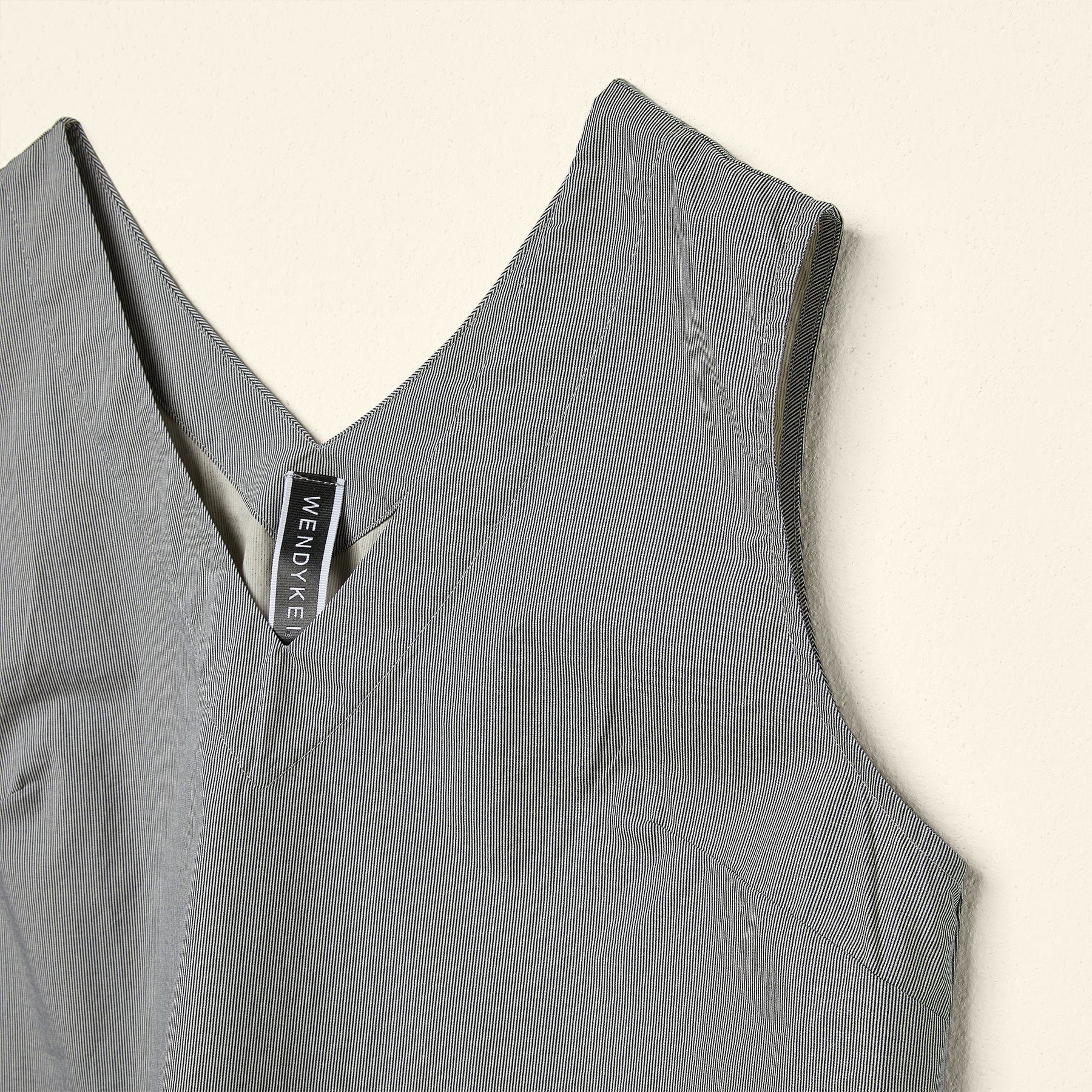 TOP IN THIN STRIPES FABRIC