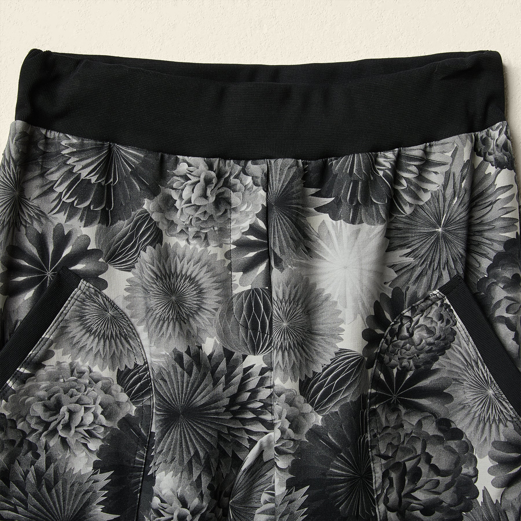 花卉印花慢跑裤