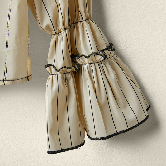 BLOUSE WITH TIERED RUFFLES