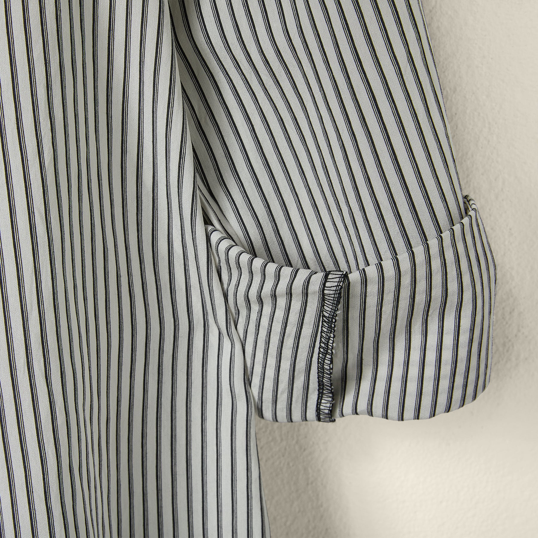 STRIPED SHIRT WITH VOLANT