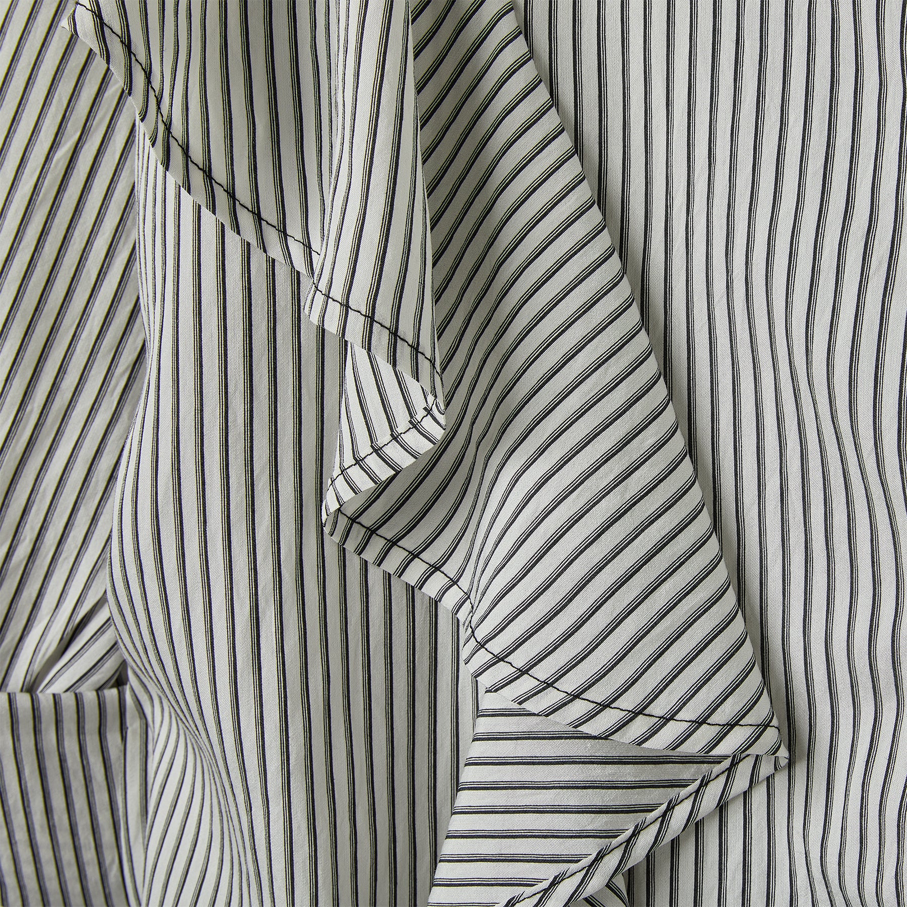 STRIPED SHIRT WITH VOLANT