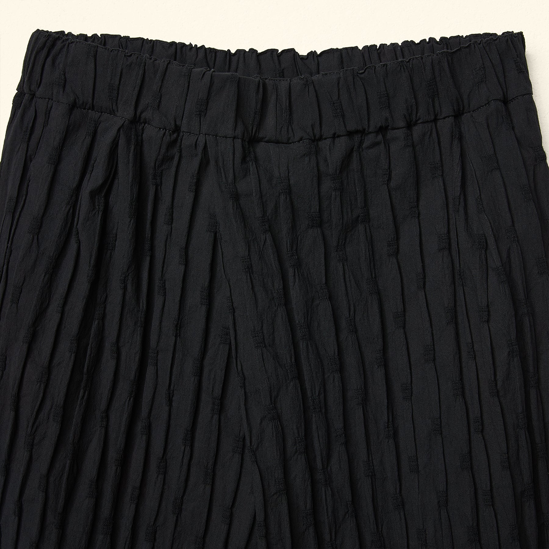 ELABORATED FABRIC TROUSERS