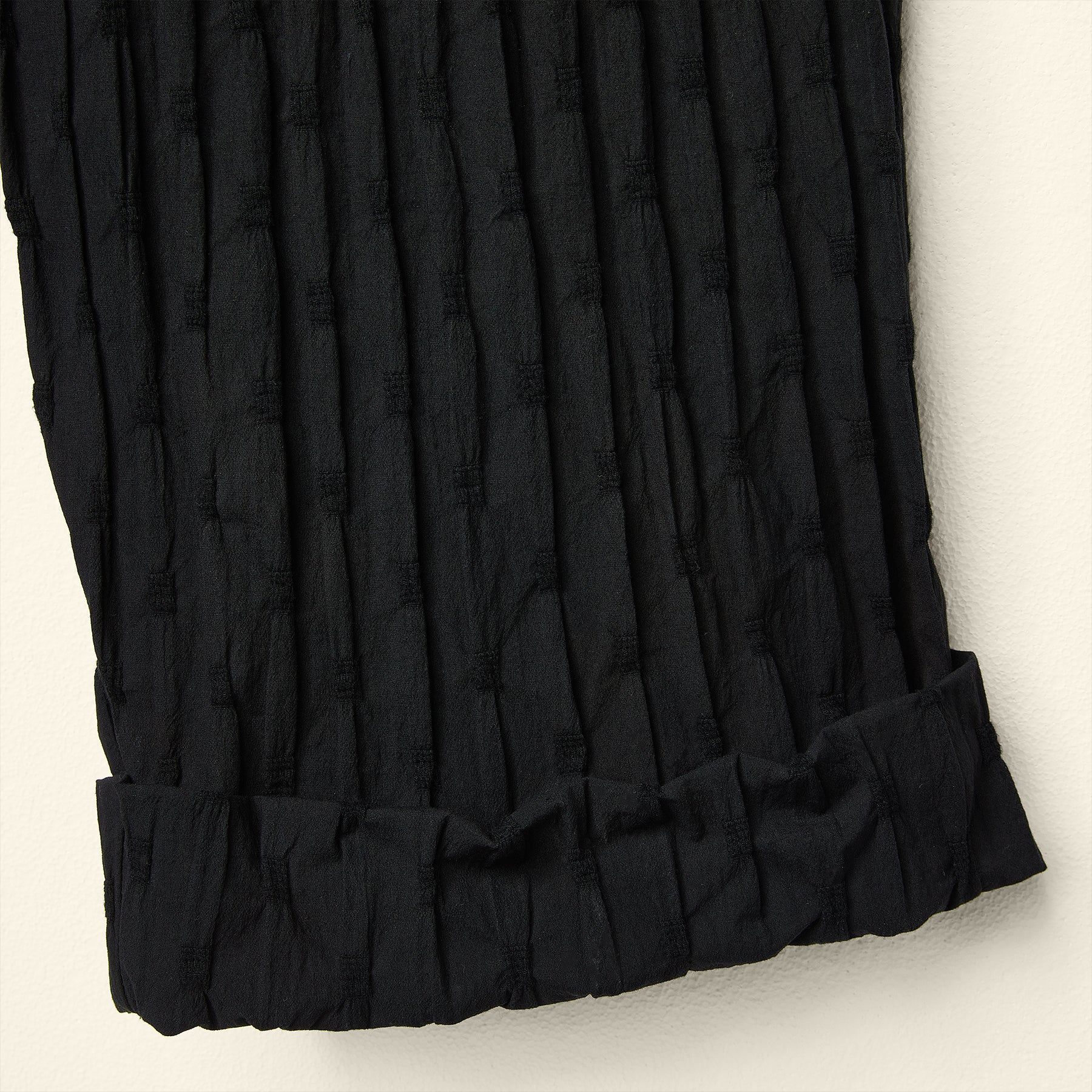 ELABORATED FABRIC TROUSERS