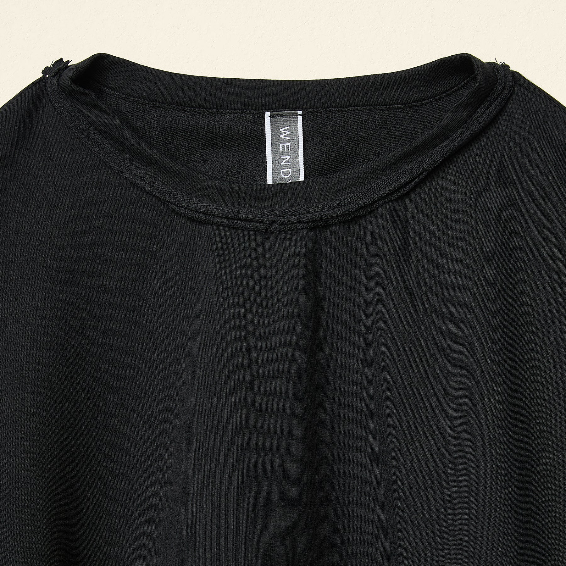 CROPPED SWEATSHIRT WITH COULISSE HEM