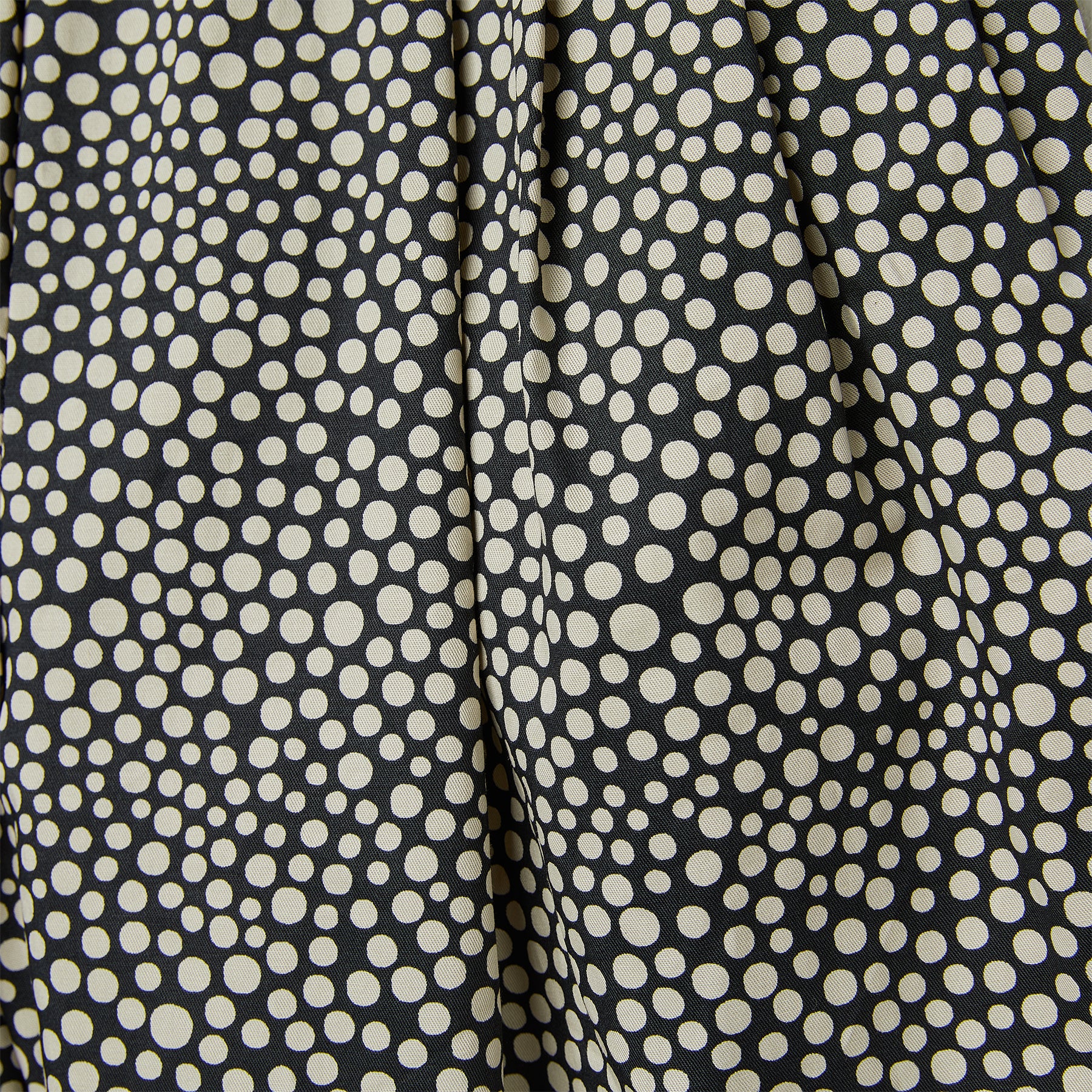 TROUSERS IN BRUSHSTROKE POLKA DOT PRINT