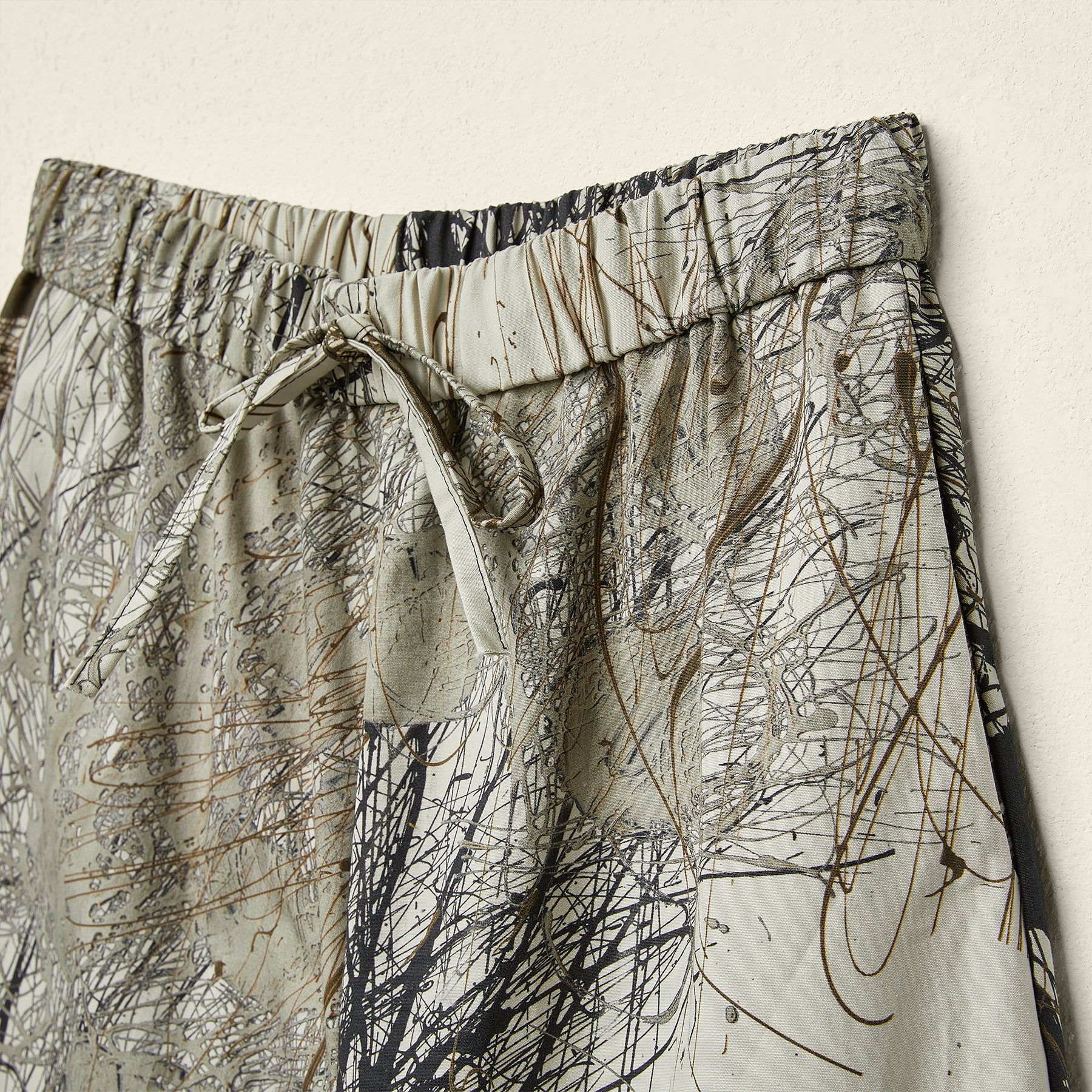 URBAN SCRIBBLE COTTON TROUSERS