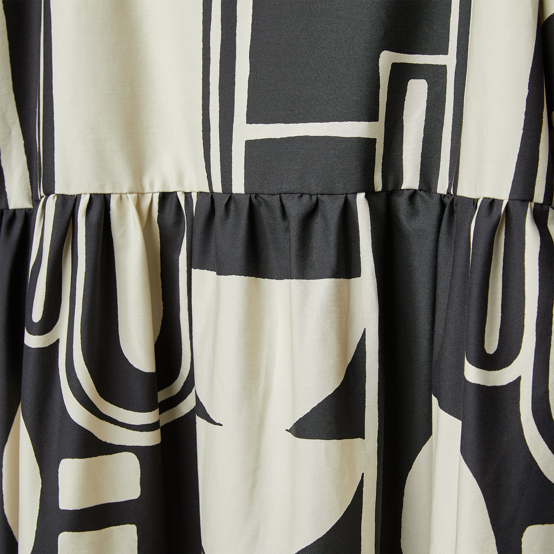 COTTON DRESS WITH GEOMETRIC PRINT