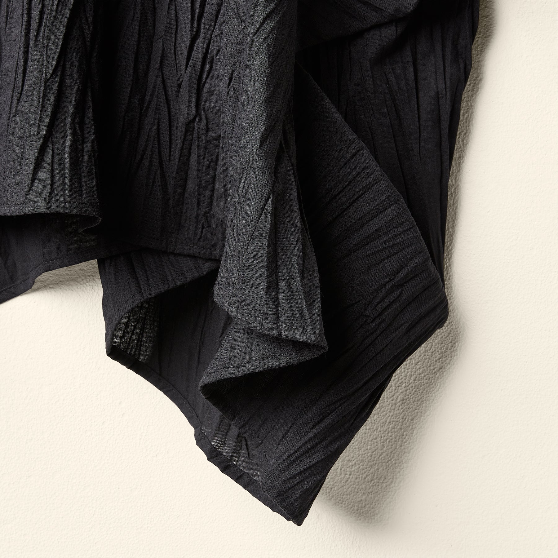 WIDE SHIRT IN WRINKLED EFFECT FABRIC