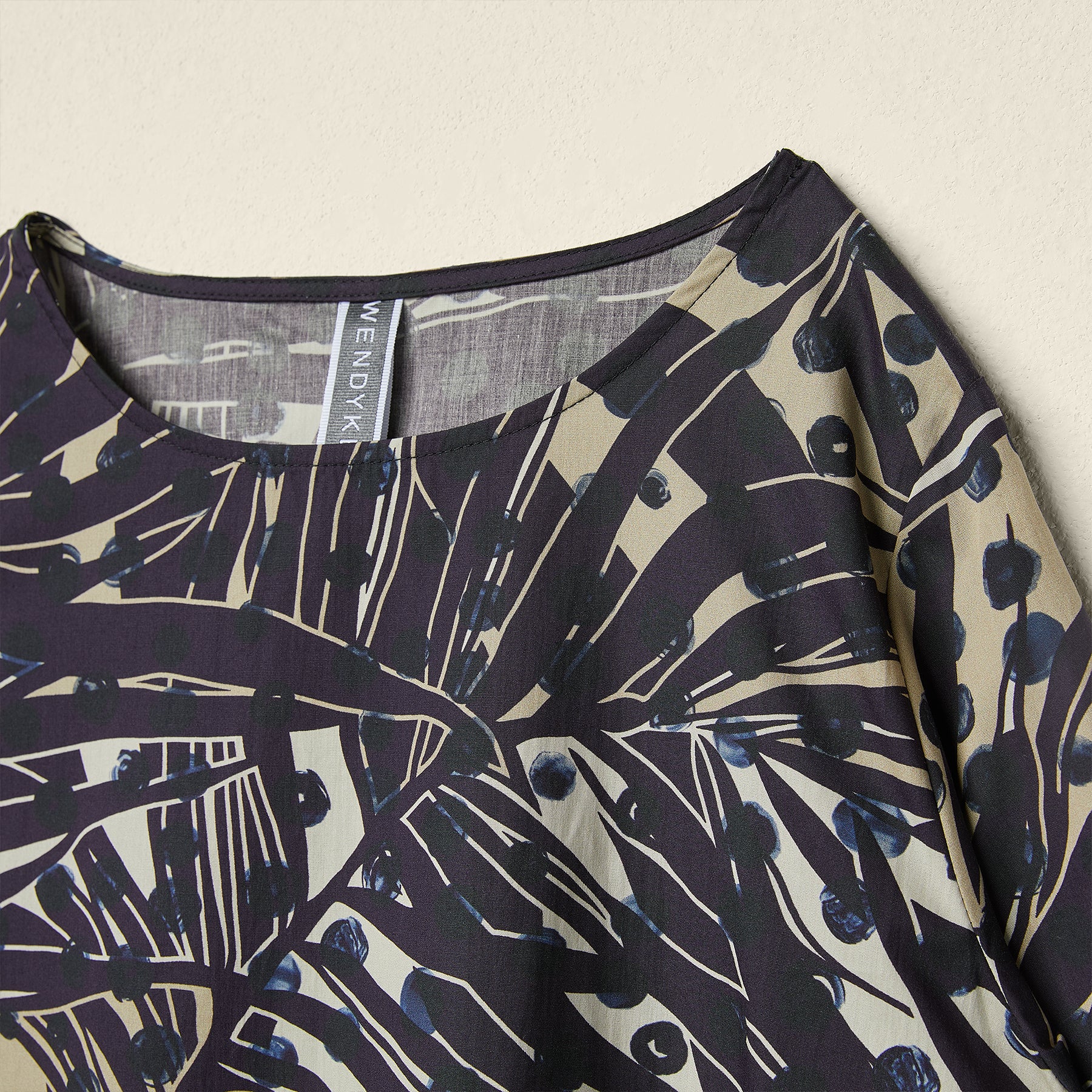 DRESS WITH PURPLE PRINT