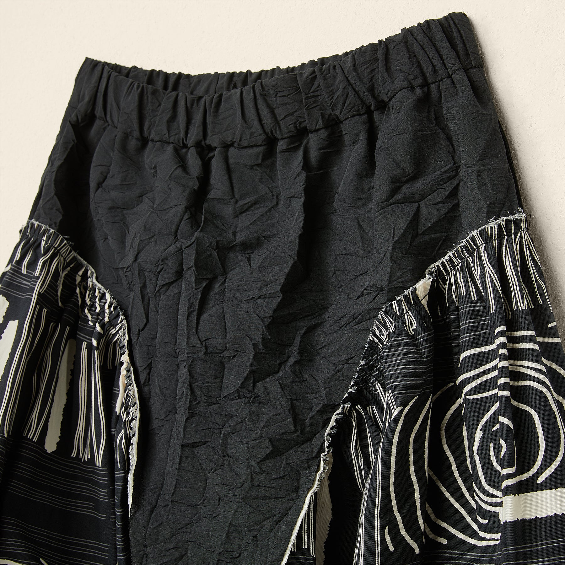 AW26 PATCHWORK BUBBLE SKIRT