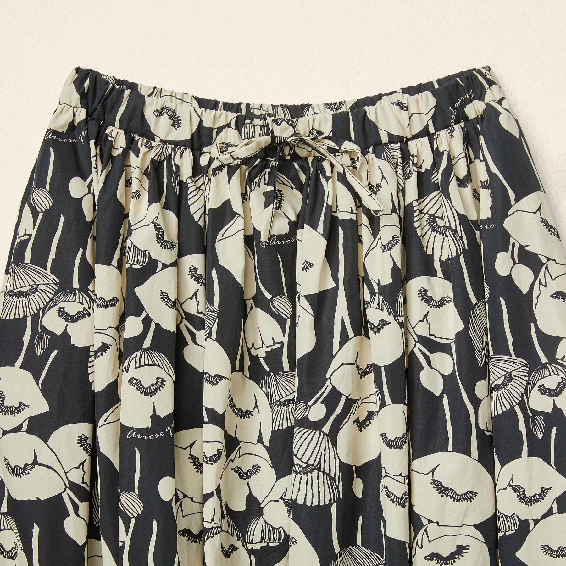 AW26 UPSIDE DOWN FLOWERS SKIRT