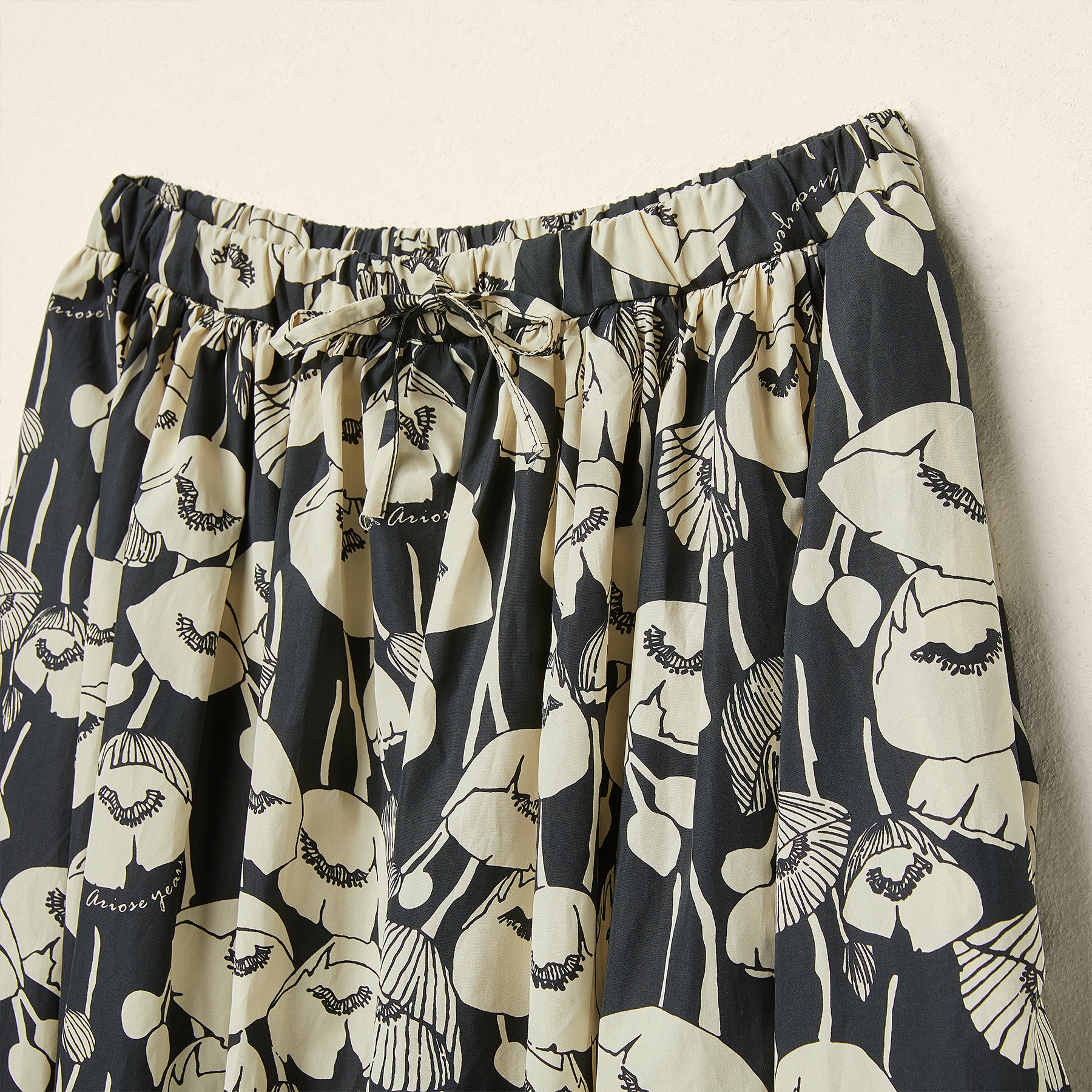 AW26 UPSIDE DOWN FLOWERS SKIRT