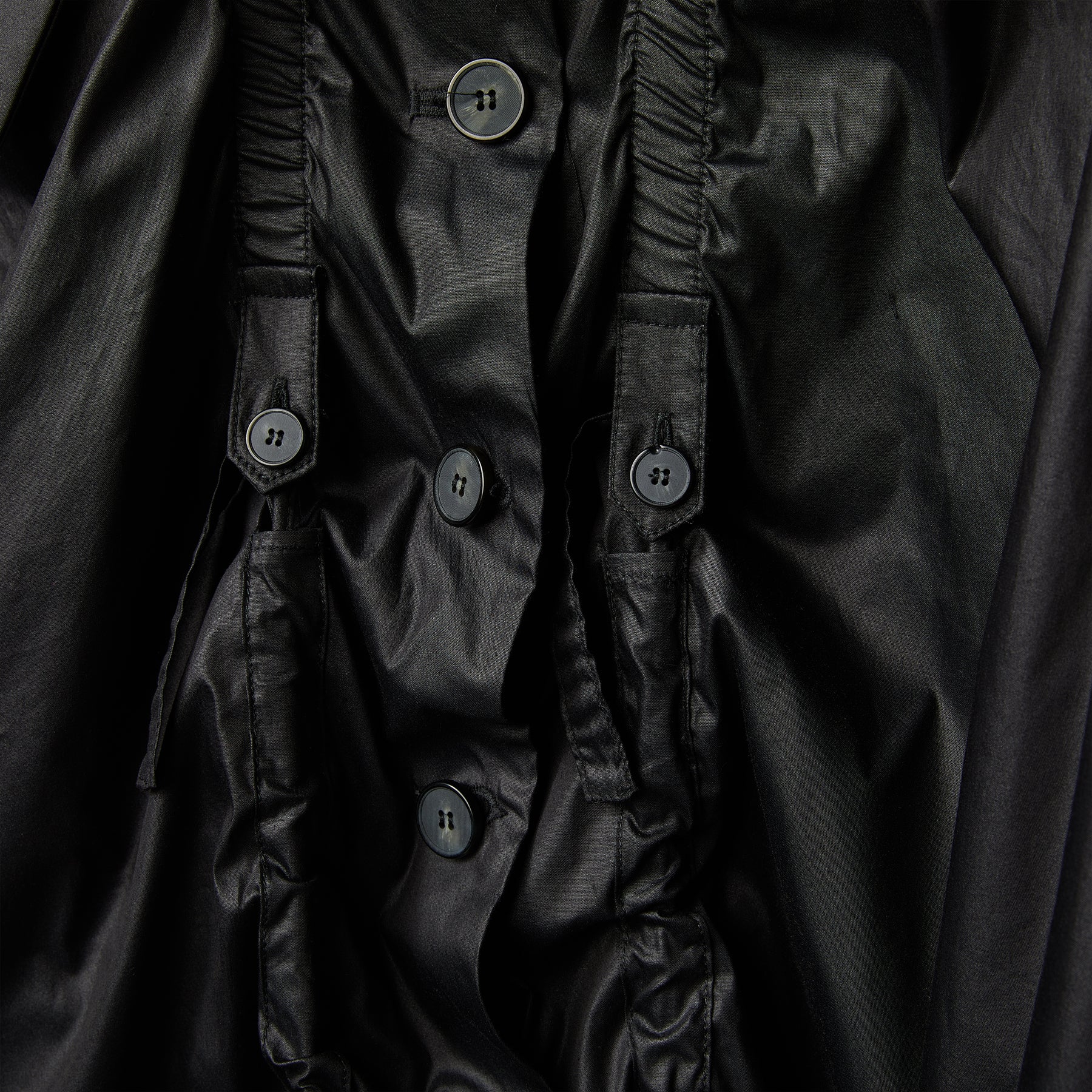AW26 TRENCH COAT WITH ROUCHE