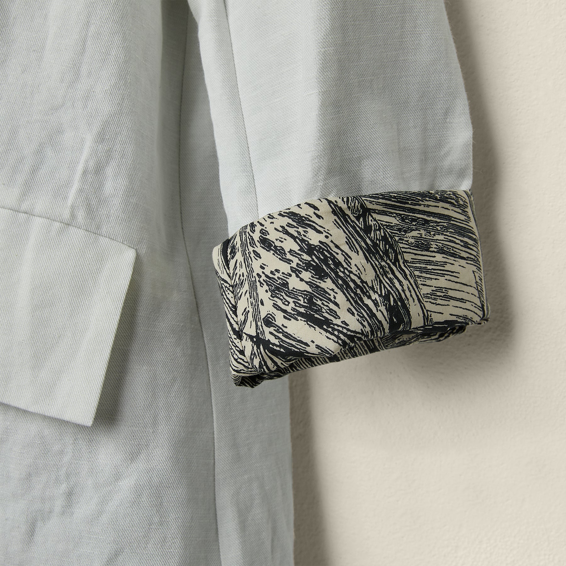 JACKET WITH BOTANIC LINING