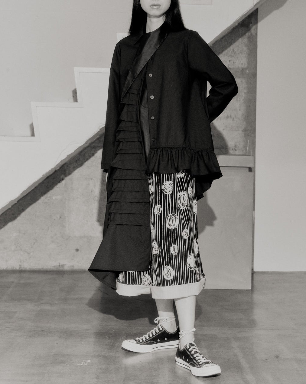AW26 立体荷叶边夹克