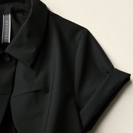 BLAZER CORTO A MANICHE CORTE