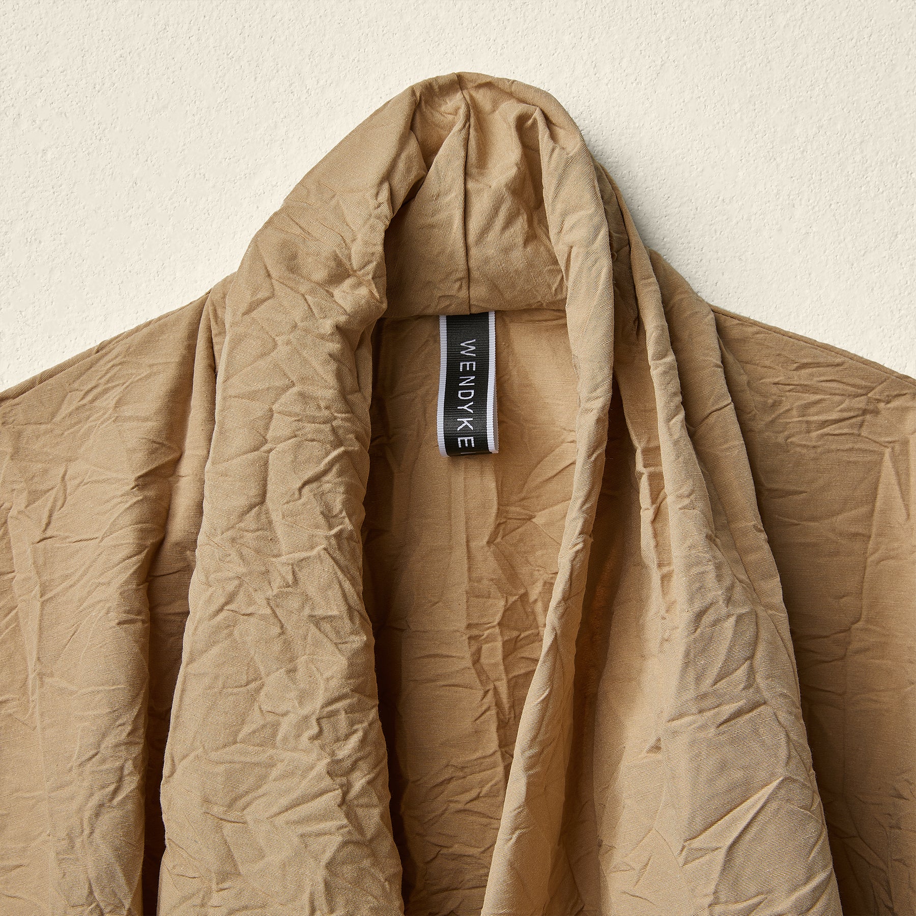 OVERCOAT IN WRINKLED FABRIC