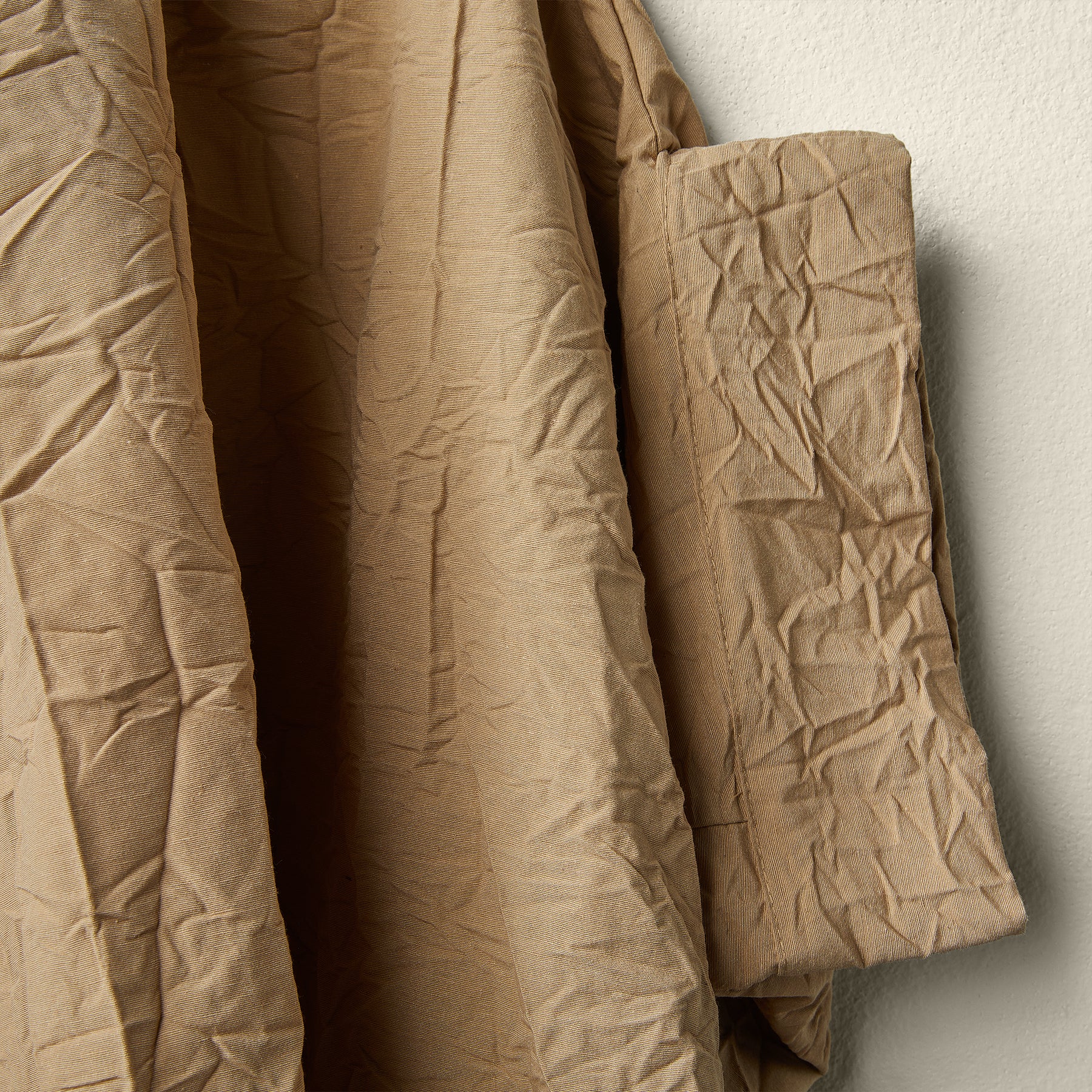OVERCOAT IN WRINKLED FABRIC