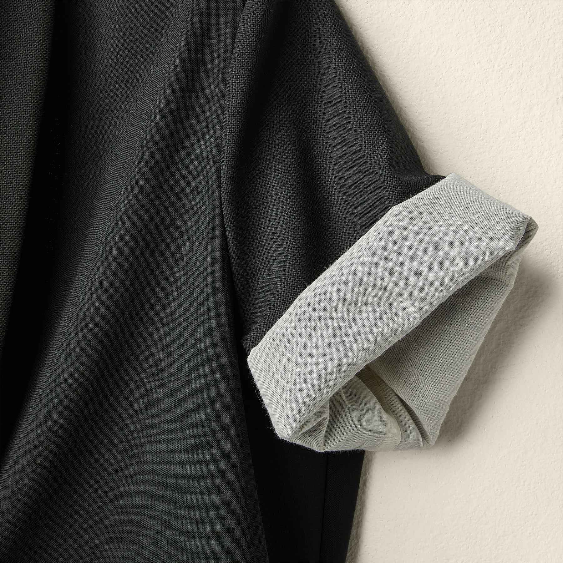 CROPPED BLAZER WITH SHAWL LAPEL