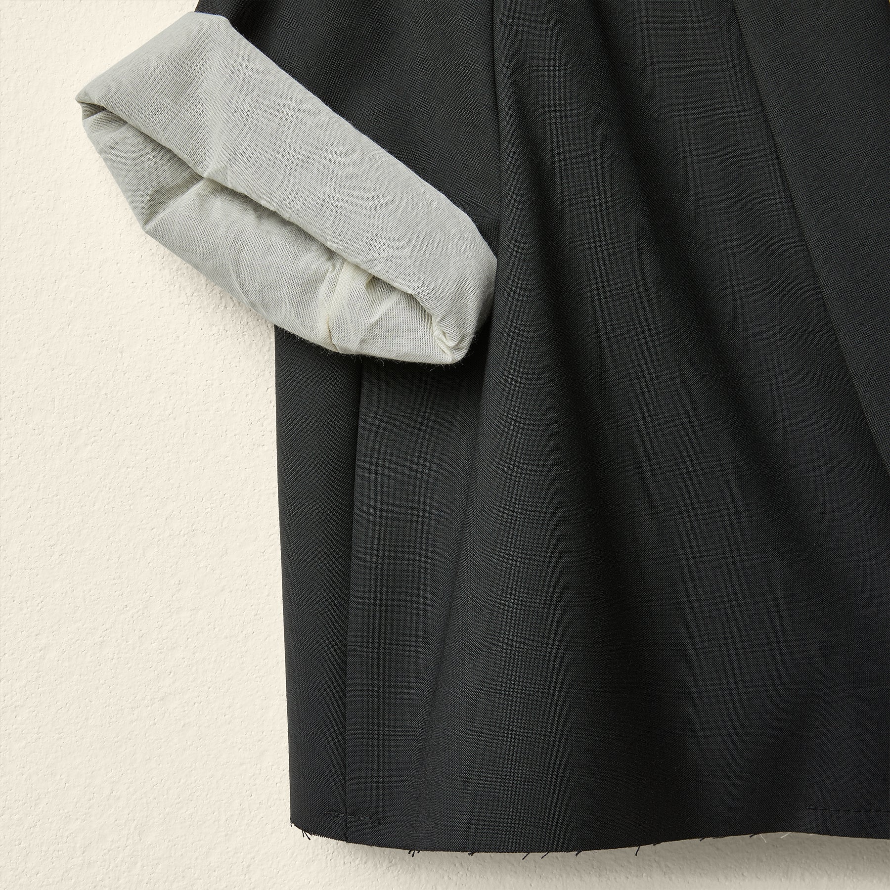 CROPPED BLAZER WITH SHAWL LAPEL