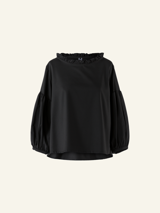 BLOUSE WITH PUFFED SLEEVES