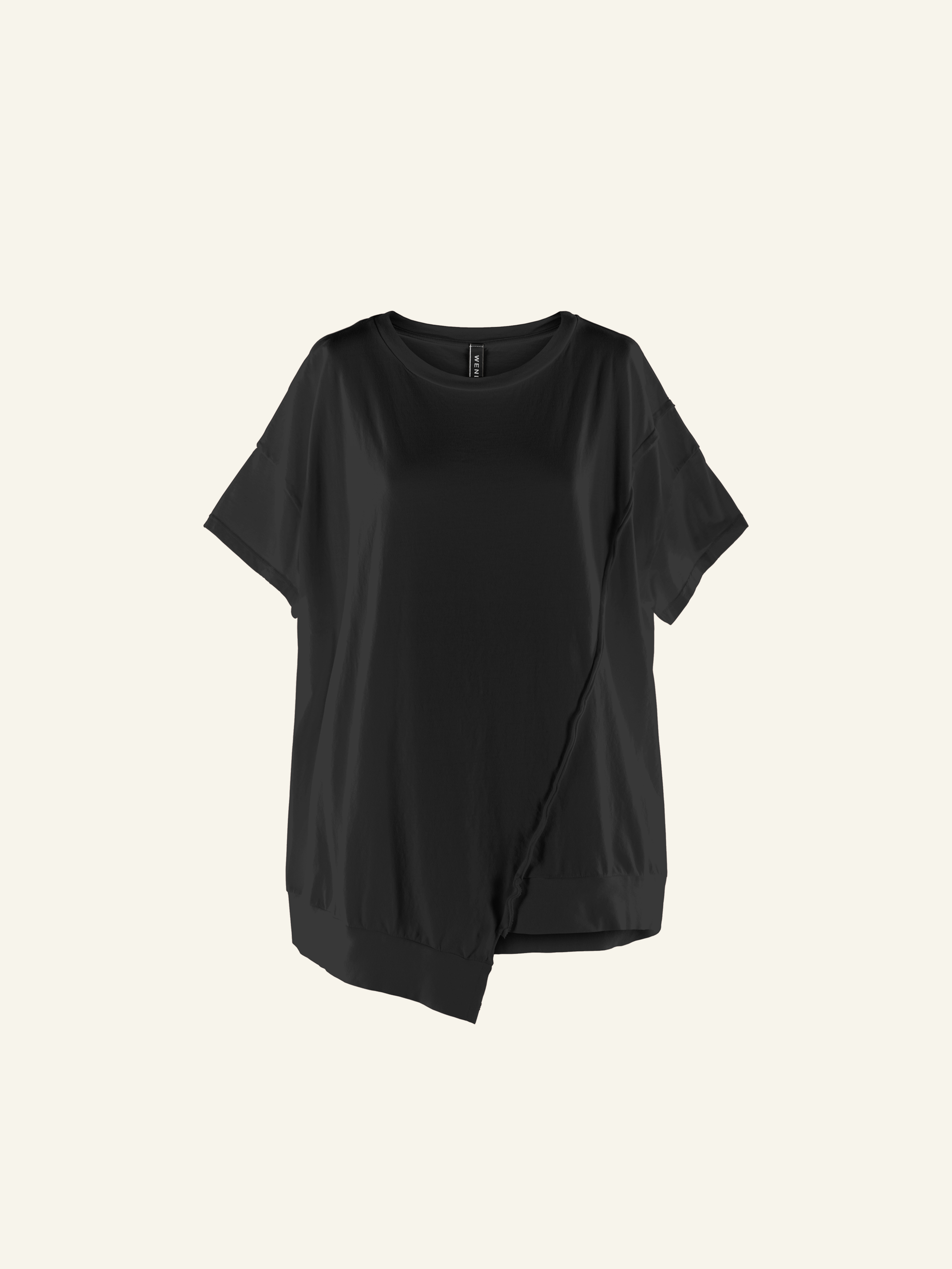 T-SHIRT WITH ASYMMETRICAL HEM