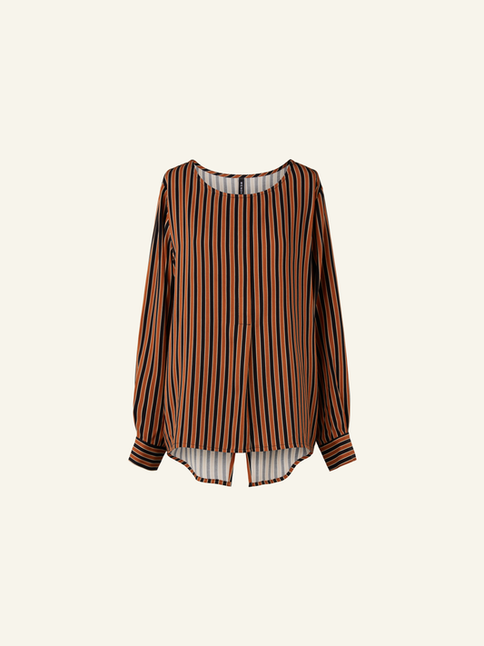 BLUSA IN VISCOSA A RIGHE