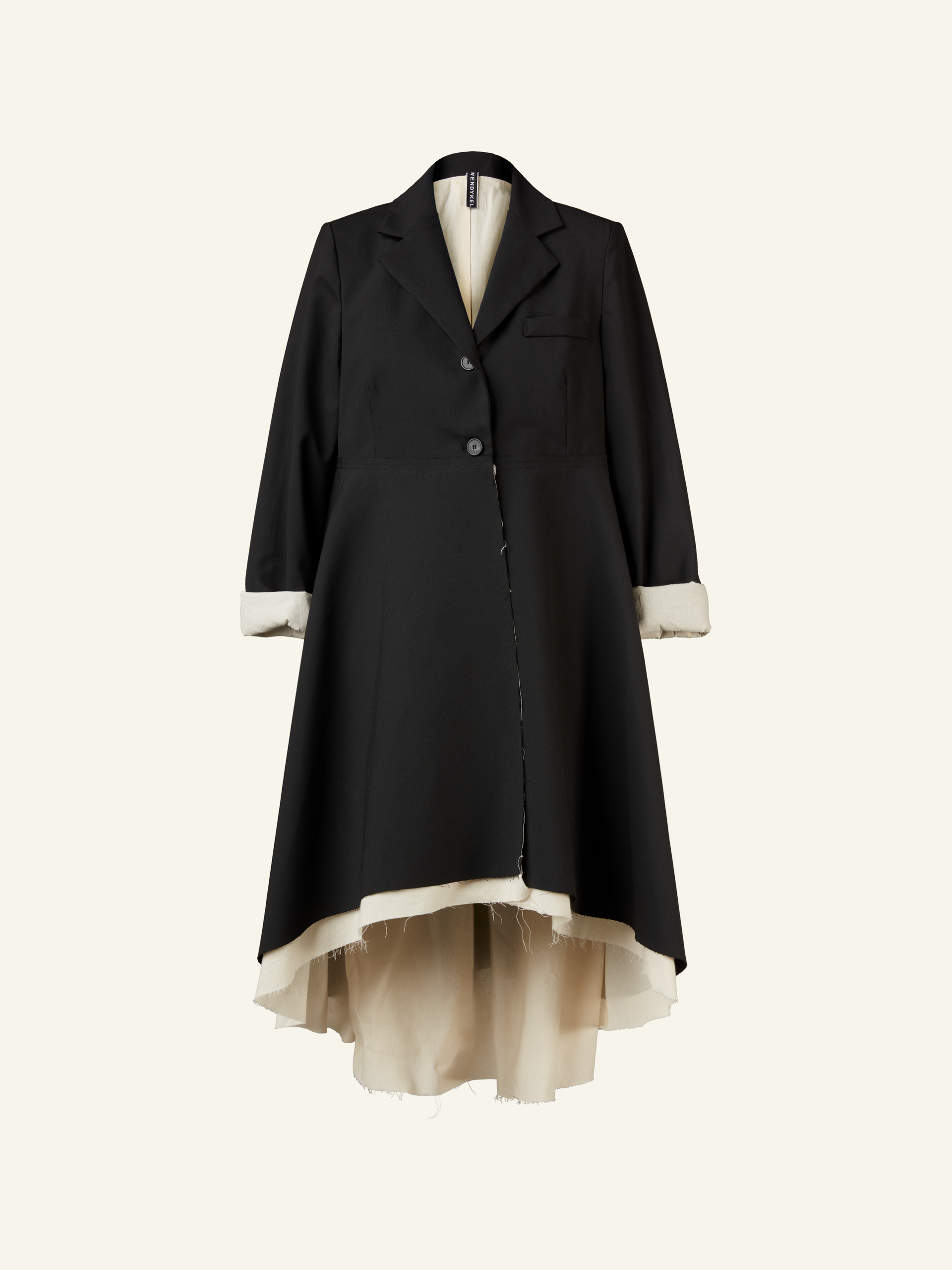 FLARED JACKET LONGER ON THE BACK