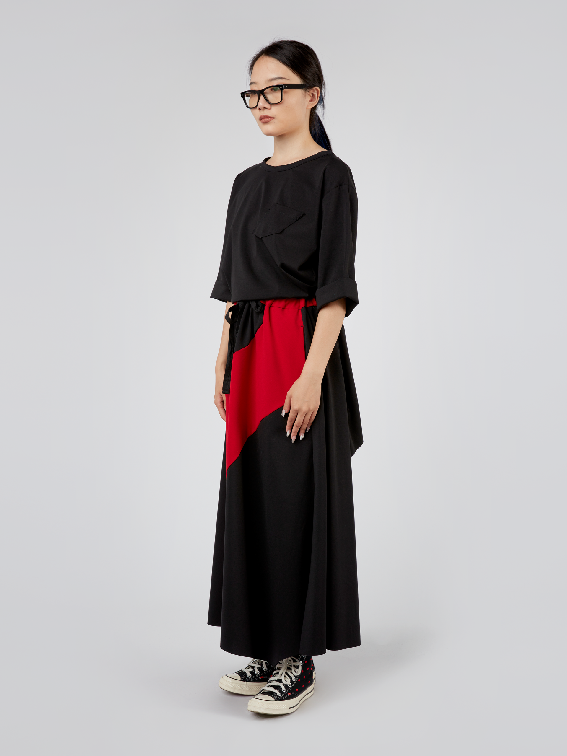 GONNA LUNGA BICOLORE