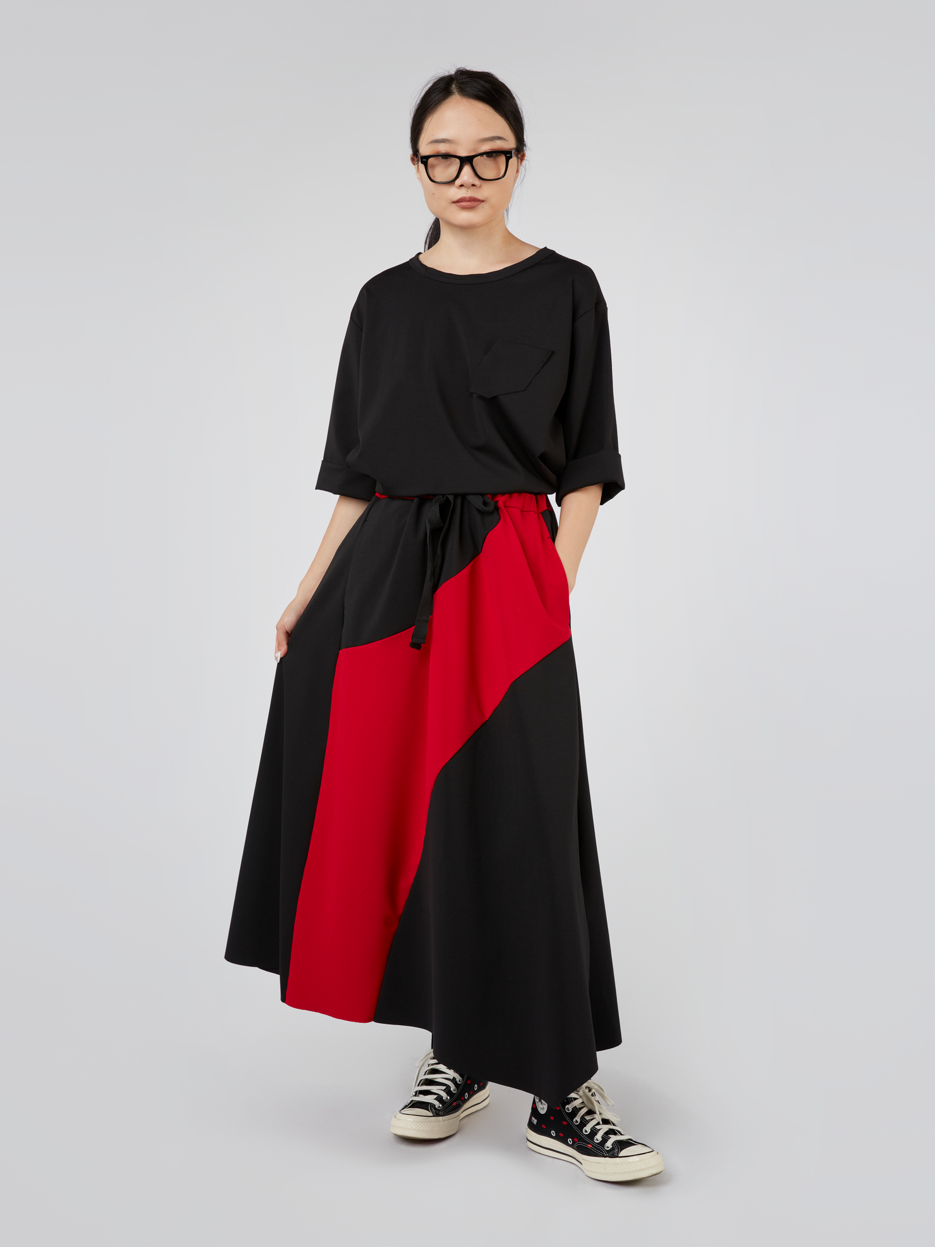 GONNA LUNGA BICOLORE