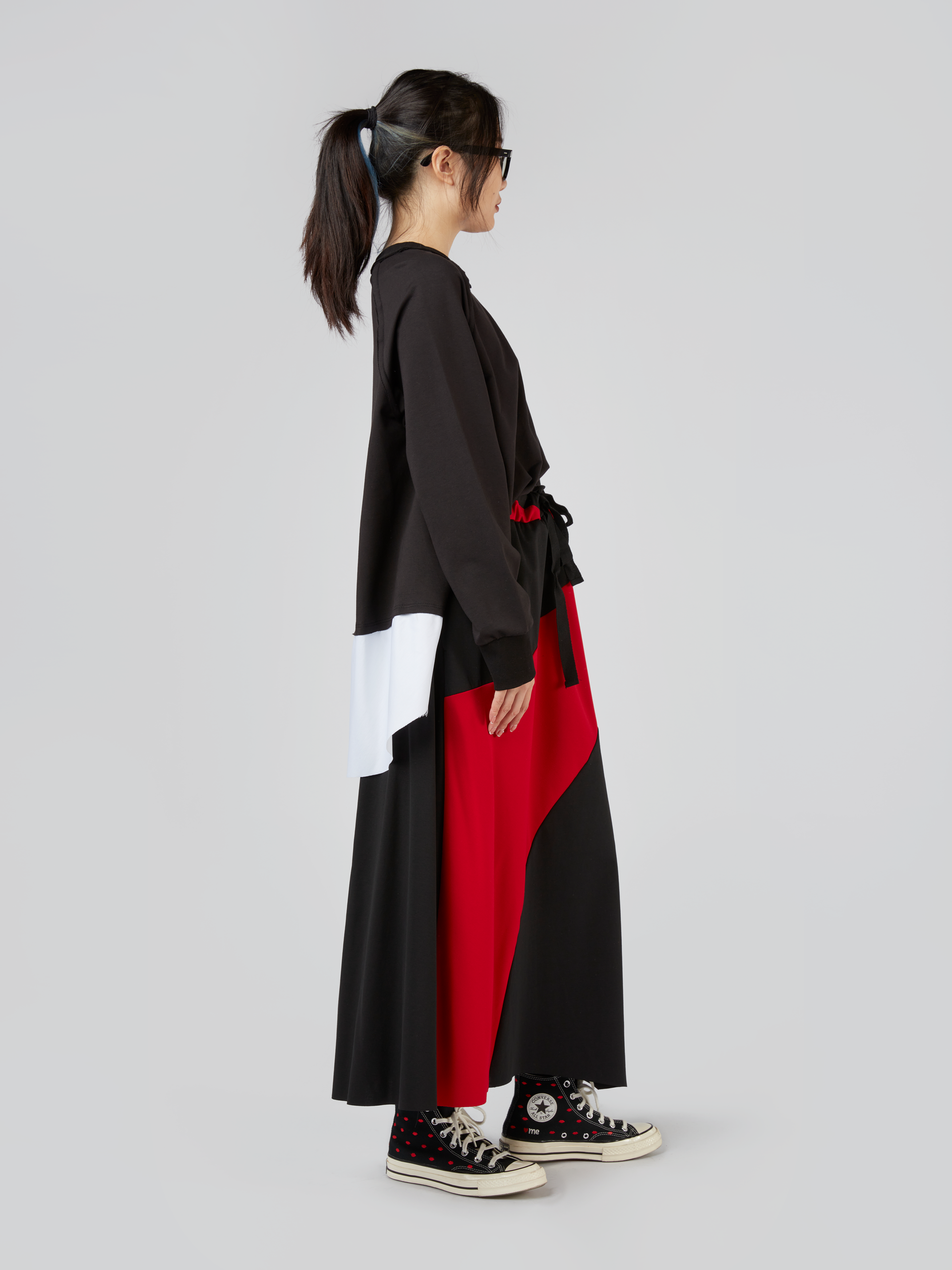 GONNA LUNGA BICOLORE