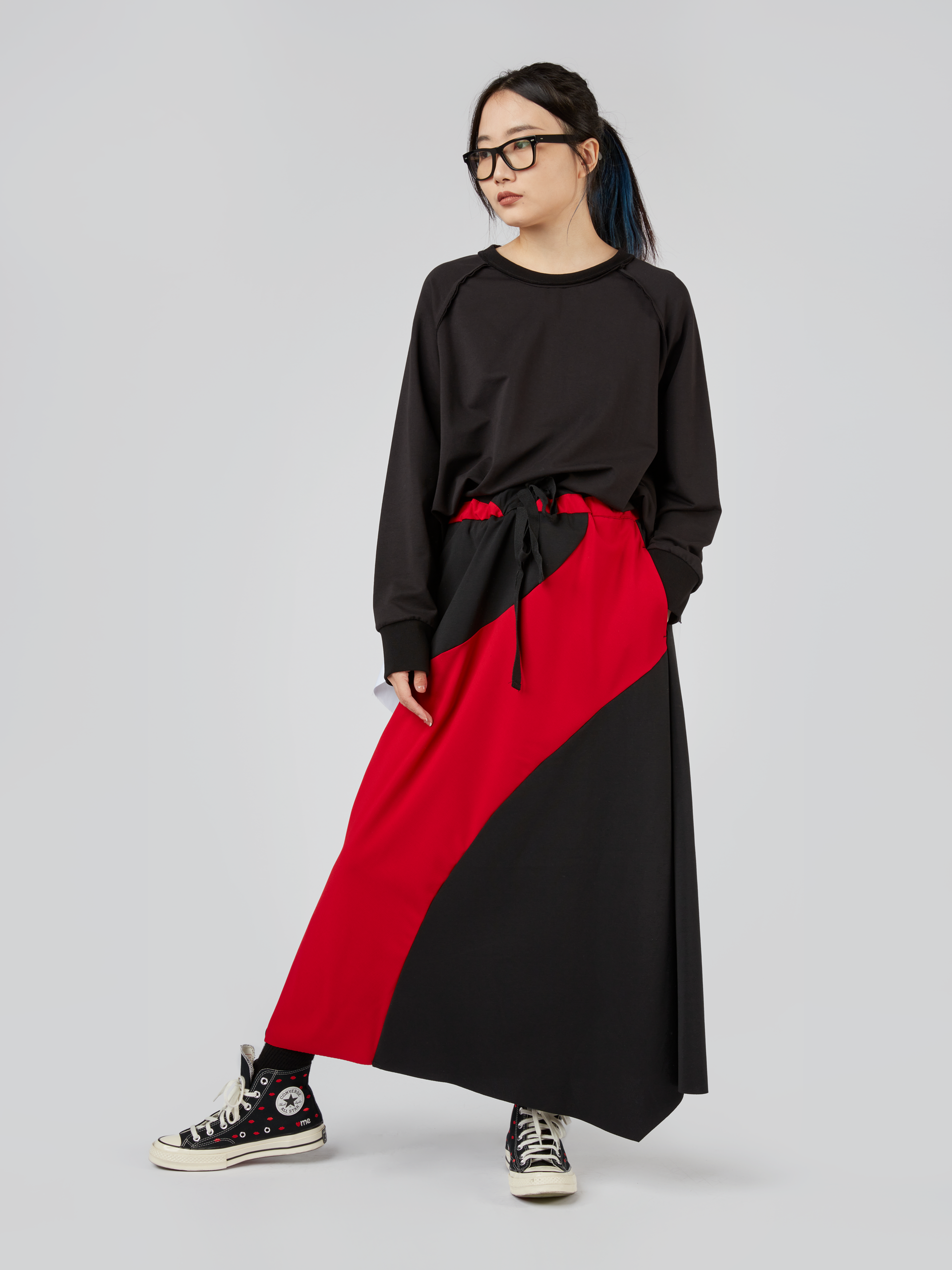 GONNA LUNGA BICOLORE