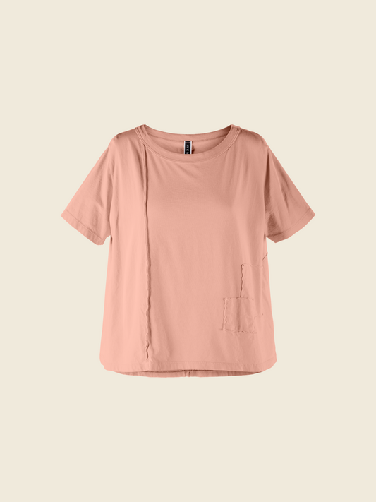 平纹针织短款 T 恤