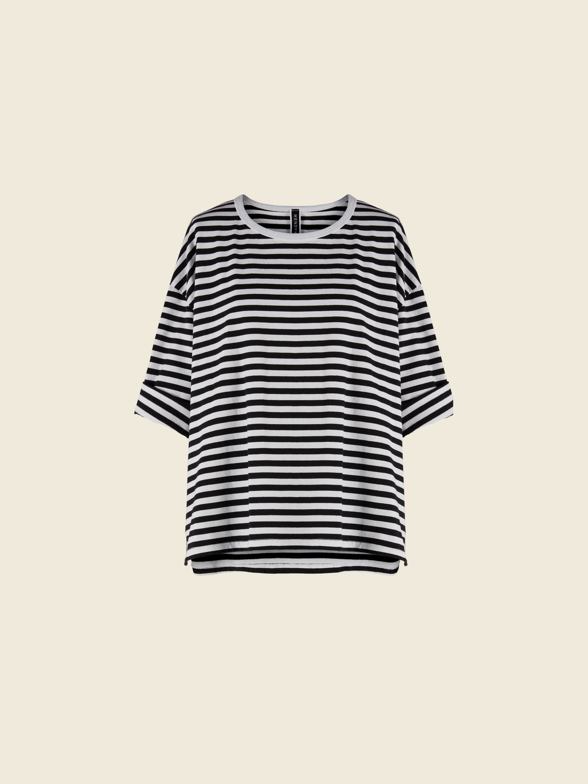 STRIPED SQUARED T-SHIRT