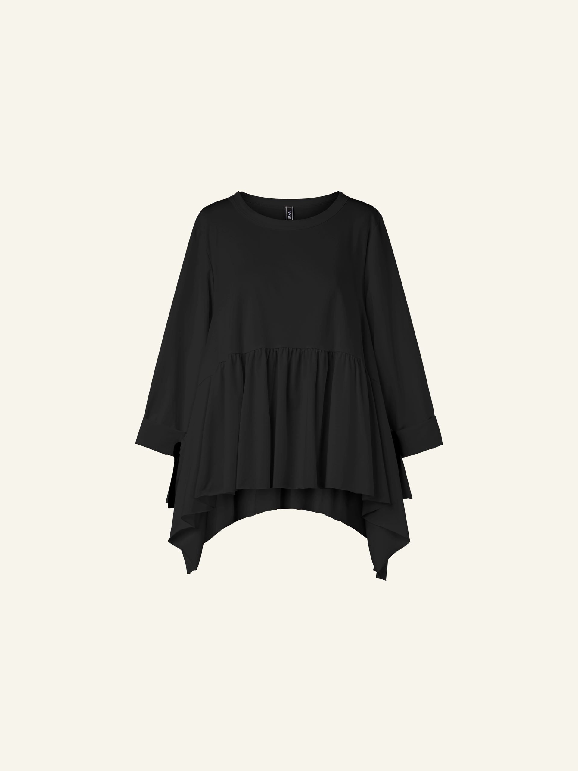 WIDE T-SHIRT WITH FLOUNCE